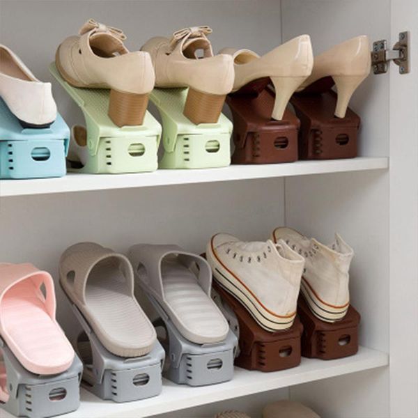 10pcs adjustable space saving double shoebox rack shelf slot range shoe storage save closet shoes organizer clothing & wardrobe
10pcs adjustable space saving double shoebox rack shelf slot range shoe storage save closet shoes organizer clothing & wardrobe