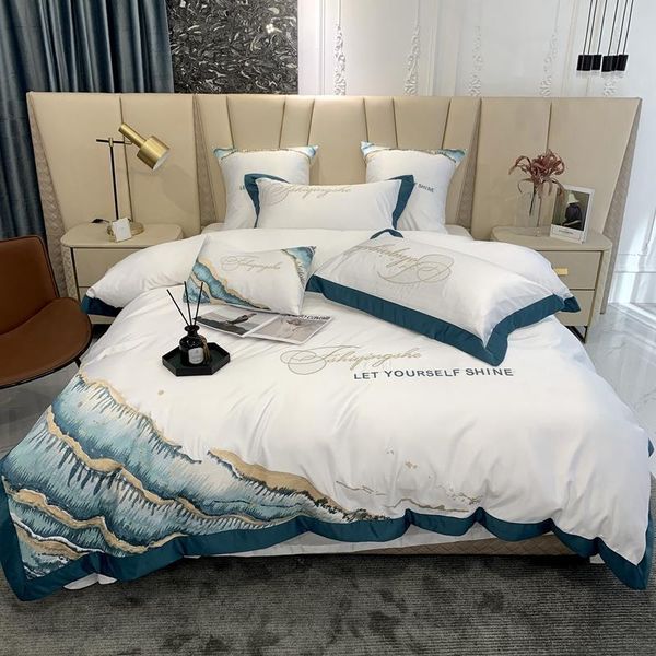 bedding sets luxury washed silk embroidery 100% pure cotton home set duvet cover flat fitted sheet pillowcases king 4pcs
bedding sets luxury washed silk embroidery 100% pure cotton home set duvet cover flat fitted sheet pillowcases king 4pcs