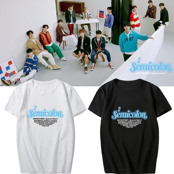 women's t-shirt seventeen semicolon for carat kpop the8 vernon s.coups joshua jun mingyu hoshi wonwoo jeonghan tee mujer camiseta, White
women's t-shirt seventeen semicolon for carat kpop the8 vernon s.coups joshua jun mingyu hoshi wonwoo jeonghan tee mujer camiseta, White