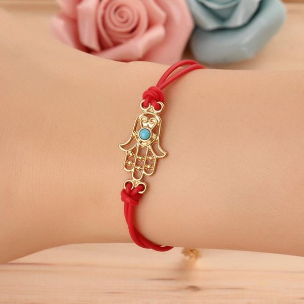 charm bracelets 1pc fashion jewelry gold tone hamsa hand good luck evil eye rope bracelet, Golden;silver
charm bracelets 1pc fashion jewelry gold tone hamsa hand good luck evil eye rope bracelet, Golden;silver