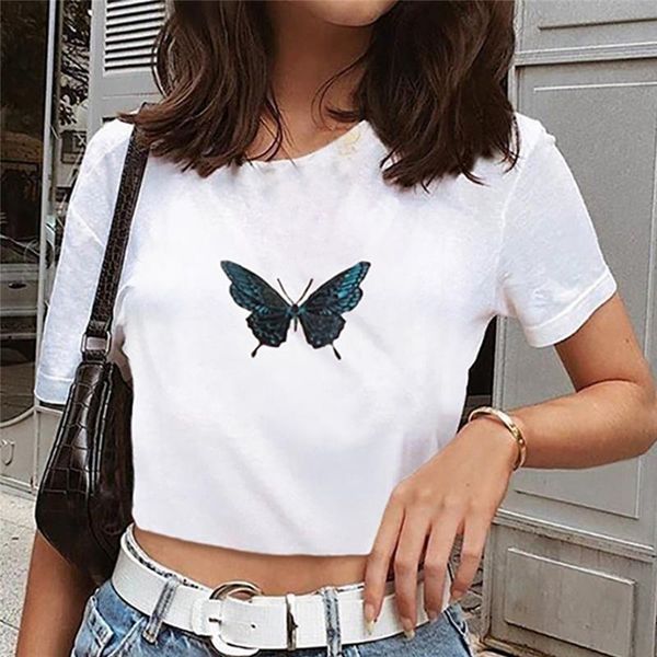 gothic black butterfly print cotton t shirt women harajuku bodycon summer ringer tee short sleeve t-shirt cropped women's, White
gothic black butterfly print cotton t shirt women harajuku bodycon summer ringer tee short sleeve t-shirt cropped women's, White