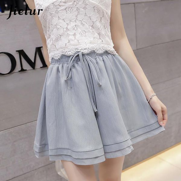 women's shorts jielu chiffon casual skirt for women summer 2021 black grey wide-leg short female high waist bow loose sport m-5xl, White;black
women's shorts jielu chiffon casual skirt for women summer 2021 black grey wide-leg short female high waist bow loose sport m-5xl, White;black