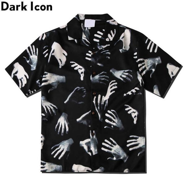dark icon printed vintage street shirts for men summer hawaiian male 210721, White;black
dark icon printed vintage street shirts for men summer hawaiian male 210721, White;black