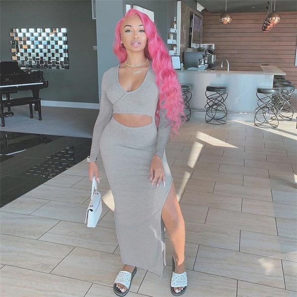 casual dresses plsw dress women elegant solid sheath cleavage hollow out side slit robe long sleeve o-neck female party clubwear maxi, Black;gray
casual dresses plsw dress women elegant solid sheath cleavage hollow out side slit robe long sleeve o-neck female party clubwear maxi, Black;gray