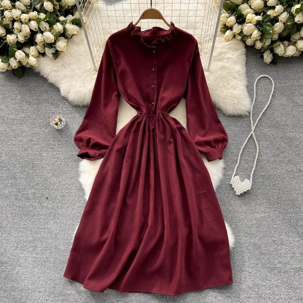 casual dresses 2021 autumn femme korean round neck bubble long sleeve dress women vintage robe fashion slim a-line party, Black;gray
casual dresses 2021 autumn femme korean round neck bubble long sleeve dress women vintage robe fashion slim a-line party, Black;gray