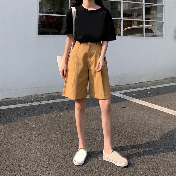 summer women wide leg shorts pocket cotton linen high waist ladies straight loose knee length hip hop street wear women's, White;black
summer women wide leg shorts pocket cotton linen high waist ladies straight loose knee length hip hop street wear women's, White;black