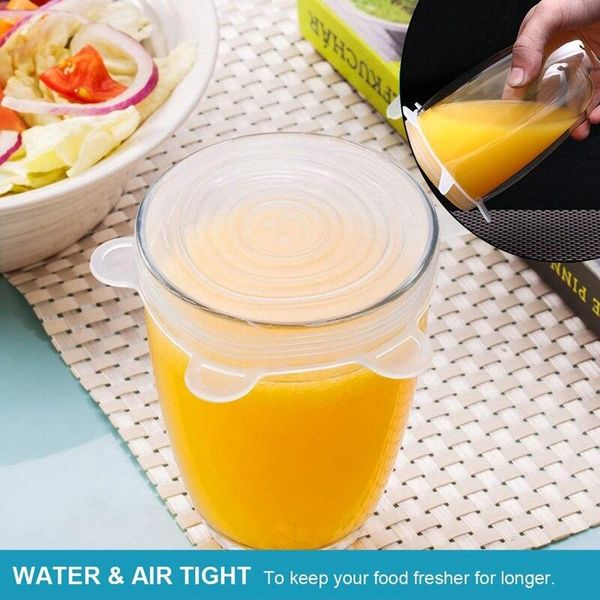 dinnerware sets 6 pcs airtight wrap covers stretch lids reusable keeping fresh seal bowl stretchy cover silicone kitchen cookware
dinnerware sets 6 pcs airtight wrap covers stretch lids reusable keeping fresh seal bowl stretchy cover silicone kitchen cookware