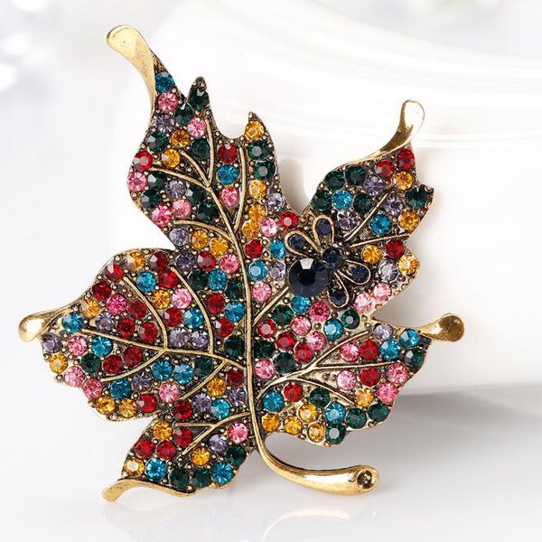 colorful maple leaf shape brooch pins clothes corsage for women wedding rhinestone leaves brooches badges, Gray
colorful maple leaf shape brooch pins clothes corsage for women wedding rhinestone leaves brooches badges, Gray