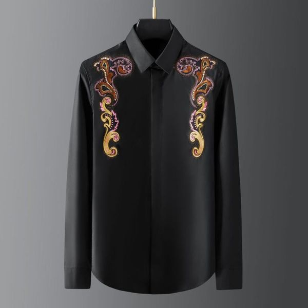 men's casual shirts 2021 100 cotton men long sleeve retro pattern business mens dress ropa de hombre marca, White;black
men's casual shirts 2021 100 cotton men long sleeve retro pattern business mens dress ropa de hombre marca, White;black