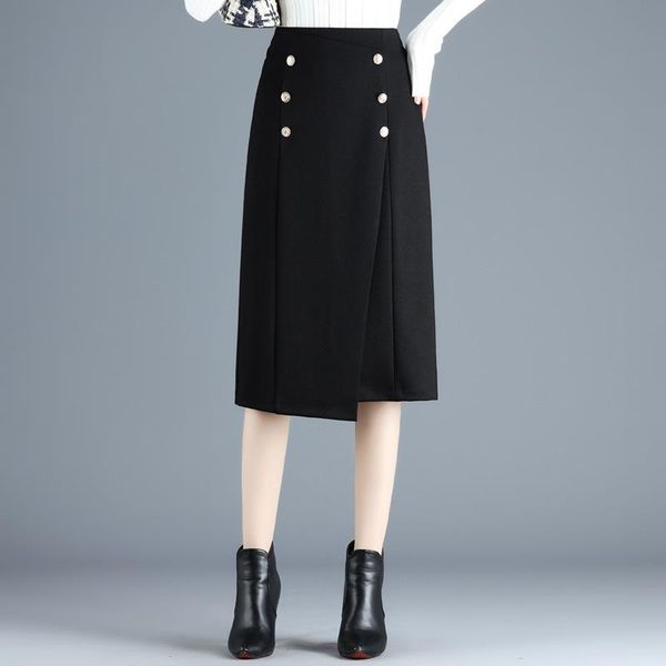 skirts autumn winter black irregular skirt high waist slimming all-match office ladies a-line knitted long tide
skirts autumn winter black irregular skirt high waist slimming all-match office ladies a-line knitted long tide