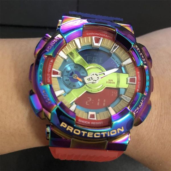 wristwatches with box men sports watches dual display analog digital led electronic quartz waterproof swimming military watch, Slivery;brown
wristwatches with box men sports watches dual display analog digital led electronic quartz waterproof swimming military watch, Slivery;brown