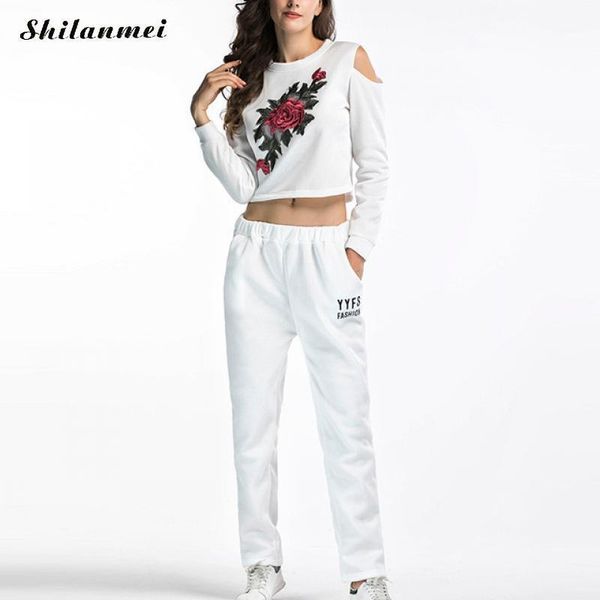 spring autumn casual set for women embroidered rose sweatshirt and long trousers fashion two piece suit sportwear women's tracksuits, Gray
spring autumn casual set for women embroidered rose sweatshirt and long trousers fashion two piece suit sportwear women's tracksuits, Gray