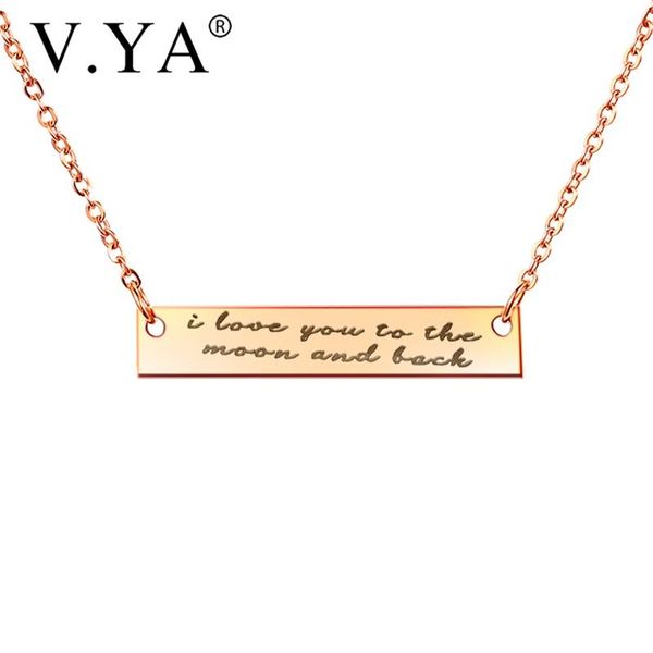 pendant necklaces v.ya 2021 fashion carved letters"i love you to the moon and back" stainless steel necklace for female special gi, Silver
pendant necklaces v.ya 2021 fashion carved letters"i love you to the moon and back" stainless steel necklace for female special gi, Silver