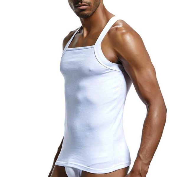 men' tank men vests casual solid color sleeveless slim vest breathable fitness cotton top, White;black
men' tank men vests casual solid color sleeveless slim vest breathable fitness cotton top, White;black