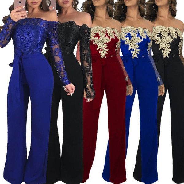 women's jumpsuits & rompers long jumpsuit womens elegant overalls for women 2021 woman party leisure lace word leg 7 color polyester so, Black;white
women's jumpsuits & rompers long jumpsuit womens elegant overalls for women 2021 woman party leisure lace word leg 7 color polyester so, Black;white