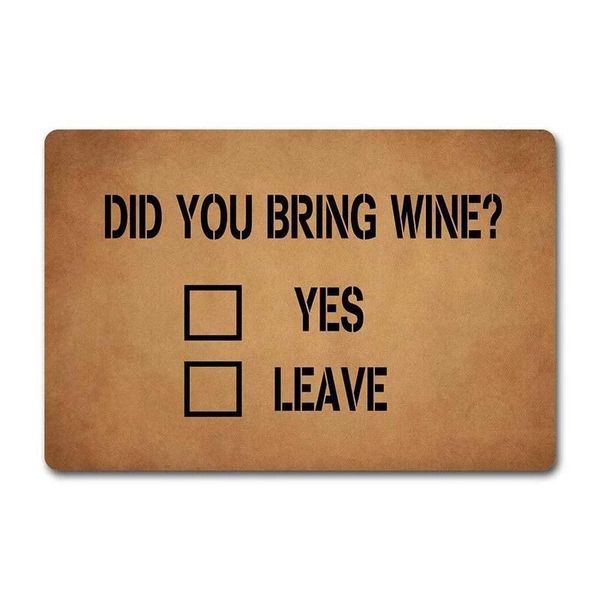 outdoor door mats did you bring wine doormat rugs welcome funny non-woven fabric carpets
outdoor door mats did you bring wine doormat rugs welcome funny non-woven fabric carpets