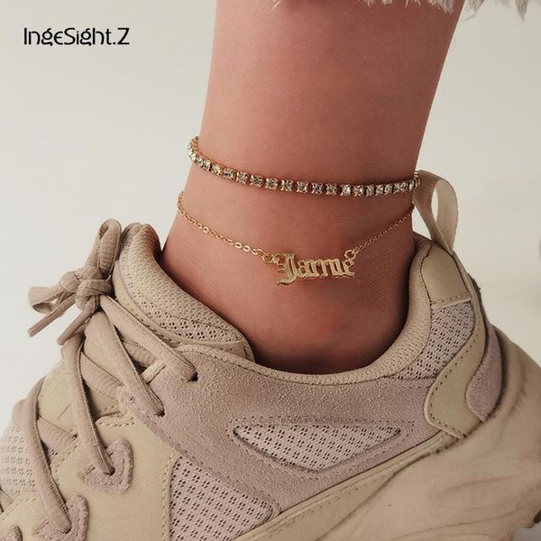 anklets ingesight.z 2pcs/set layered rhinestone crystal chain bracelets women letter anklet barefoot sandals foot ankle jewelry, Red;blue
anklets ingesight.z 2pcs/set layered rhinestone crystal chain bracelets women letter anklet barefoot sandals foot ankle jewelry, Red;blue