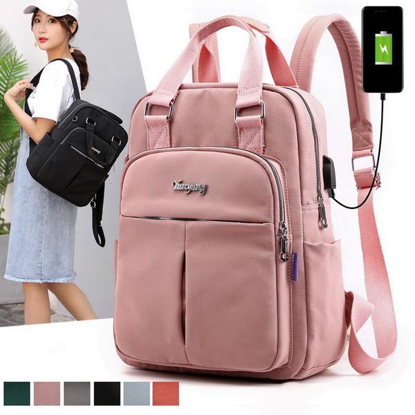 outdoor bags 2021 nylon women school backpacks anti theft usb charge backpack waterproof bagpack teenage girls travel
outdoor bags 2021 nylon women school backpacks anti theft usb charge backpack waterproof bagpack teenage girls travel