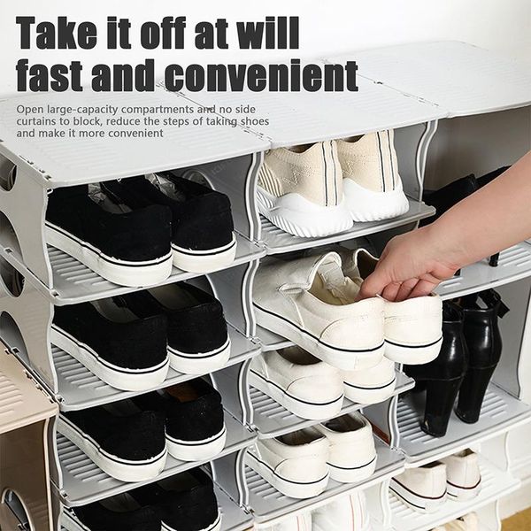 clothing & wardrobe storage diy assembly 6 layers stackable shoe organizer shelf rack stand space saving hanger box cabinet dustproof
clothing & wardrobe storage diy assembly 6 layers stackable shoe organizer shelf rack stand space saving hanger box cabinet dustproof