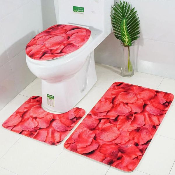 bath mats 3 pieces rug set rose petals toilet floor contour mat lid covers non-slip bathroom
bath mats 3 pieces rug set rose petals toilet floor contour mat lid covers non-slip bathroom
