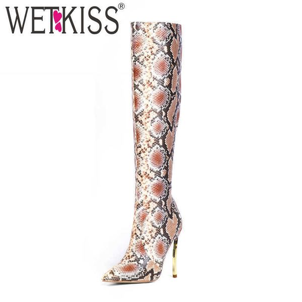 wetkiss colorful snake skin pu boots women high heels boot female party shoes ladies pointed toe thigh high shoes winter 210630, Black
wetkiss colorful snake skin pu boots women high heels boot female party shoes ladies pointed toe thigh high shoes winter 210630, Black