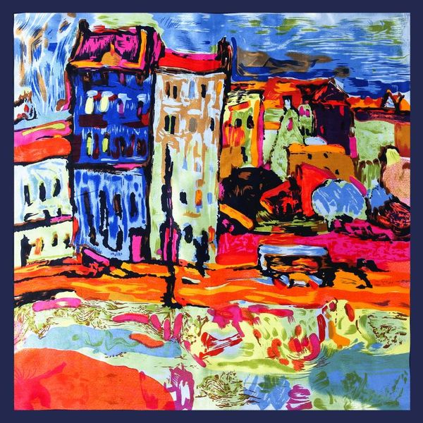 scarves silk scarf style 60*60cm oil painting house women foulard fashion summer professional bib wholesale, Blue;gray
scarves silk scarf style 60*60cm oil painting house women foulard fashion summer professional bib wholesale, Blue;gray