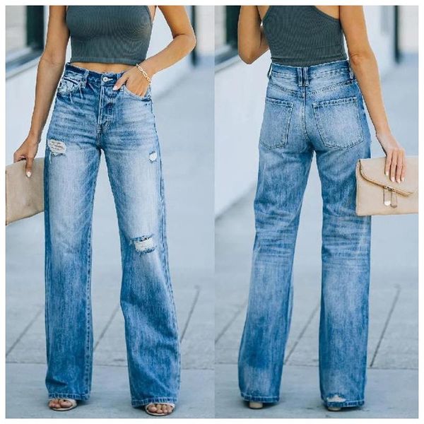 women's jeans womens summer mid waist hipster ripped straight leg pants wild washed hole fashion denim trousers pantalones de mujer 202, Blue
women's jeans womens summer mid waist hipster ripped straight leg pants wild washed hole fashion denim trousers pantalones de mujer 202, Blue