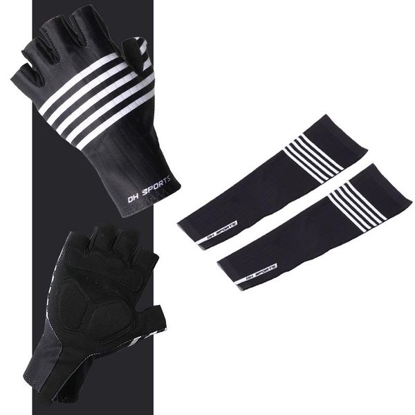 cycling gloves and sleeves set half finger shockproof breathable mtb bicycle men bike sports outdoor sunscreen arm cover, Black
cycling gloves and sleeves set half finger shockproof breathable mtb bicycle men bike sports outdoor sunscreen arm cover, Black