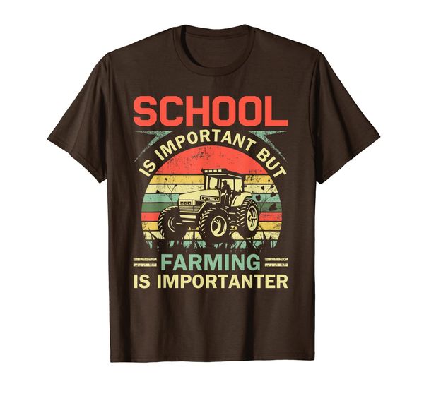 Retro School Is Important But Farming Is Importanter Funny T-Shirt, Mainly pictures
Retro School Is Important But Farming Is Importanter Funny T-Shirt, Mainly pictures