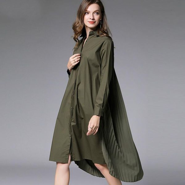 casual dresses fall spring plus size women's clothing loose pleated back pleasted long sleeve ta7603, Black;gray
casual dresses fall spring plus size women's clothing loose pleated back pleasted long sleeve ta7603, Black;gray