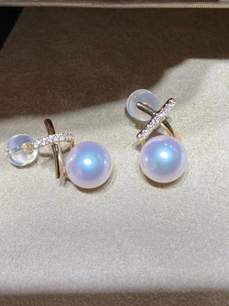 stud 7.5-8mm natural freshater pearl earrings elegant fashion jewelry gifts, Golden;silver
stud 7.5-8mm natural freshater pearl earrings elegant fashion jewelry gifts, Golden;silver