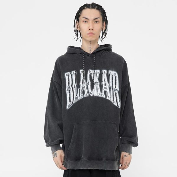 men's hoodies & sweatshirts autumn/winter street coat used washing water craft foaming letter print hoodie for men and women, Black
men's hoodies & sweatshirts autumn/winter street coat used washing water craft foaming letter print hoodie for men and women, Black