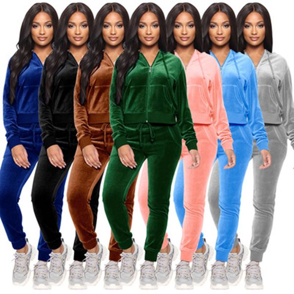 women korean velvet tracksuits fashion thread splicing hooded trousers outfits designer female fall jogger velvets two piece sets, Gray
women korean velvet tracksuits fashion thread splicing hooded trousers outfits designer female fall jogger velvets two piece sets, Gray