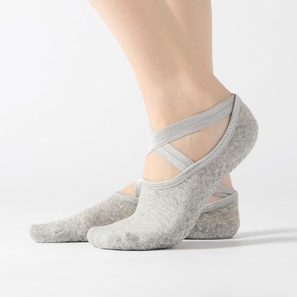 terry cross yoga socks women non slip breathable open back ballet dance slippers fitness sports, Black
terry cross yoga socks women non slip breathable open back ballet dance slippers fitness sports, Black