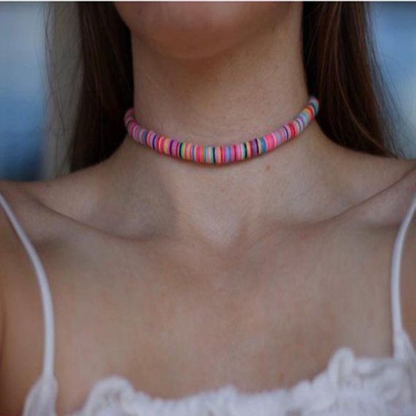 pendant necklaces alyxuy bohemian beach summer colorful beaded choker boho rainbow polymer clay fashion necklace jewelry women girls gift, Silver
pendant necklaces alyxuy bohemian beach summer colorful beaded choker boho rainbow polymer clay fashion necklace jewelry women girls gift, Silver