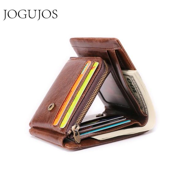 wallets jogujos men wallet genuine leather trifold causal short for s vintage purse male rfid money, Red;black
wallets jogujos men wallet genuine leather trifold causal short for s vintage purse male rfid money, Red;black