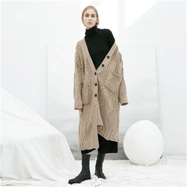 women's jackets sweater coat knitting cardigan with medium length hajh, Black;brown