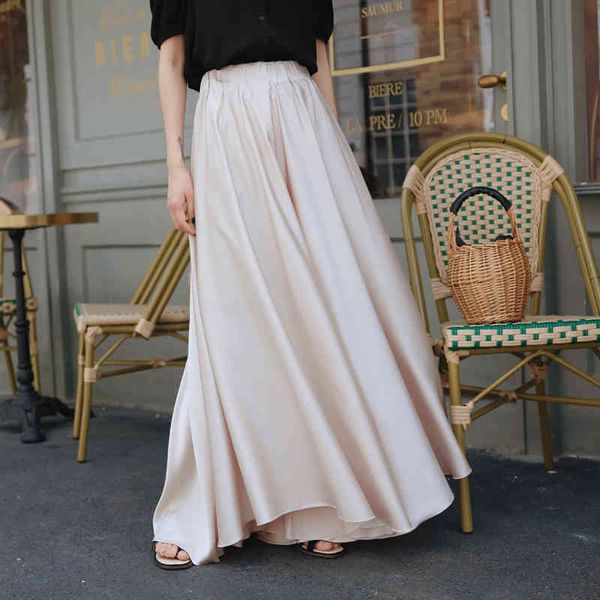 women's pants & capris skirts spring complete winter casual to the line midi korean ladies elastic waist high satin skirt long plus siz, Black;white
women's pants & capris skirts spring complete winter casual to the line midi korean ladies elastic waist high satin skirt long plus siz, Black;white