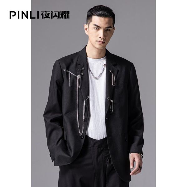 men's suits & blazers male unique autumn shine at night 2021 fashion spring mens casual pin suit blazer jacket by211106064, White;black
men's suits & blazers male unique autumn shine at night 2021 fashion spring mens casual pin suit blazer jacket by211106064, White;black