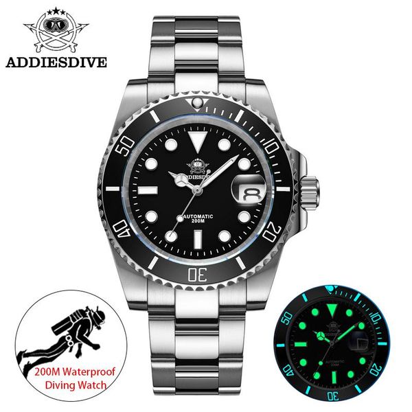 wristwatches addies dive men's quartz watch miyota 2115 movement 316l stainless steel 41mm dial ceramic bezel 200m waterproof, Slivery;brown
wristwatches addies dive men's quartz watch miyota 2115 movement 316l stainless steel 41mm dial ceramic bezel 200m waterproof, Slivery;brown