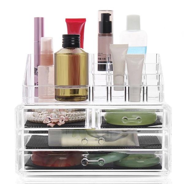 deskmakeup organizer jewelry cosmetic drawer storage box transparent holder boxes & bins
deskmakeup organizer jewelry cosmetic drawer storage box transparent holder boxes & bins