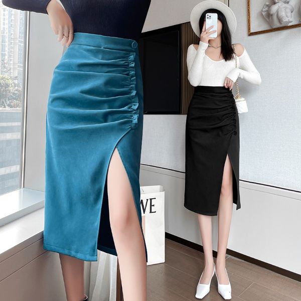 skirts high waist split women's 2021 autumn dign pleated skirt a-word hip wrap one-step skirt, Black
skirts high waist split women's 2021 autumn dign pleated skirt a-word hip wrap one-step skirt, Black