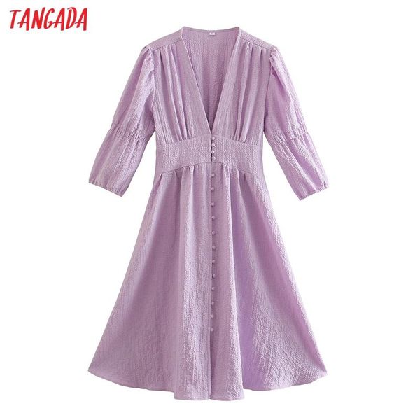 casual dresses tangada 2021 autumn women purple elegant a-line dress v neck three quarter sleeve ladies vestidos 2w91, Black;gray
casual dresses tangada 2021 autumn women purple elegant a-line dress v neck three quarter sleeve ladies vestidos 2w91, Black;gray
