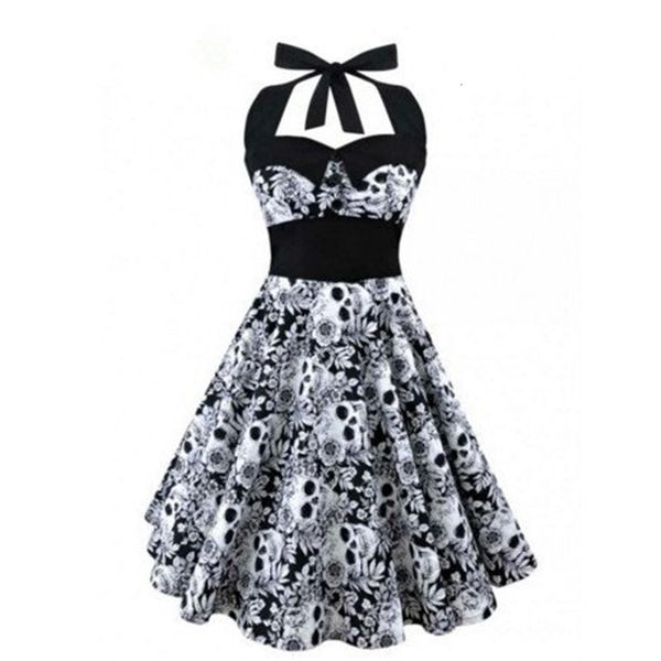 party dresses women's summer hepburn wind retro hanging neck high waist skull big swing s-3xl wwul, White;black
party dresses women's summer hepburn wind retro hanging neck high waist skull big swing s-3xl wwul, White;black