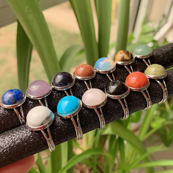 wedding rings natural stone crystal healing small round open adjustable amethysts lapis pink quartz women ring party jewelry, Slivery;golden
wedding rings natural stone crystal healing small round open adjustable amethysts lapis pink quartz women ring party jewelry, Slivery;golden
