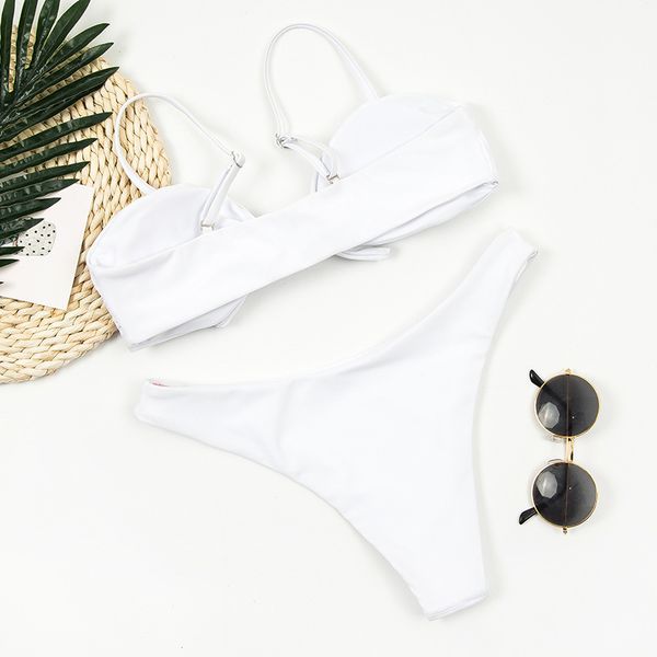 2021 ladys white chest knot padded bikini brazilian thong bikinis set mini micro swimsuit women biquini adjust shoulder strapsing 
2021 ladys white chest knot padded bikini brazilian thong bikinis set mini micro swimsuit women biquini adjust shoulder strapsing