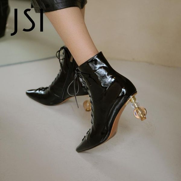 boots jsi spring autumn women warm strange heel crystal fashion style basic pointed toe genuine leather ankle jo941, Black
boots jsi spring autumn women warm strange heel crystal fashion style basic pointed toe genuine leather ankle jo941, Black