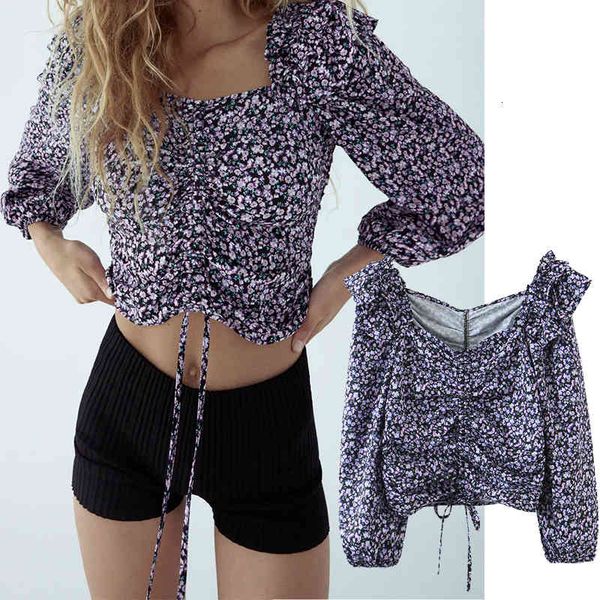 women's blouses & shirts new fashion women floral print lace up chiffon shirt square collar long sleeve shirt casual loose ci, White
women's blouses & shirts new fashion women floral print lace up chiffon shirt square collar long sleeve shirt casual loose ci, White