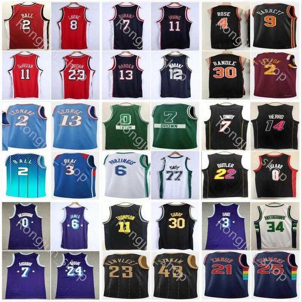 2021 city 75th 2022 edition basketball demar derozan11 lonzo ball 2 zach lavine 8 kyrie irving 11 james 13 harden kevin durant 7, Black;red
2021 city 75th 2022 edition basketball demar derozan11 lonzo ball 2 zach lavine 8 kyrie irving 11 james 13 harden kevin durant 7, Black;red