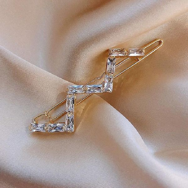hair clips & barrettes korean wave hairpin zigzag clip micro inlaid zircon net red simple bangle edge headdress grip, Golden;silver
hair clips & barrettes korean wave hairpin zigzag clip micro inlaid zircon net red simple bangle edge headdress grip, Golden;silver